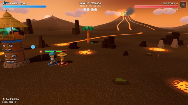 Screenshot of Hawaiian Tower Brawl